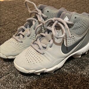 Nike Kids Gray Cleats